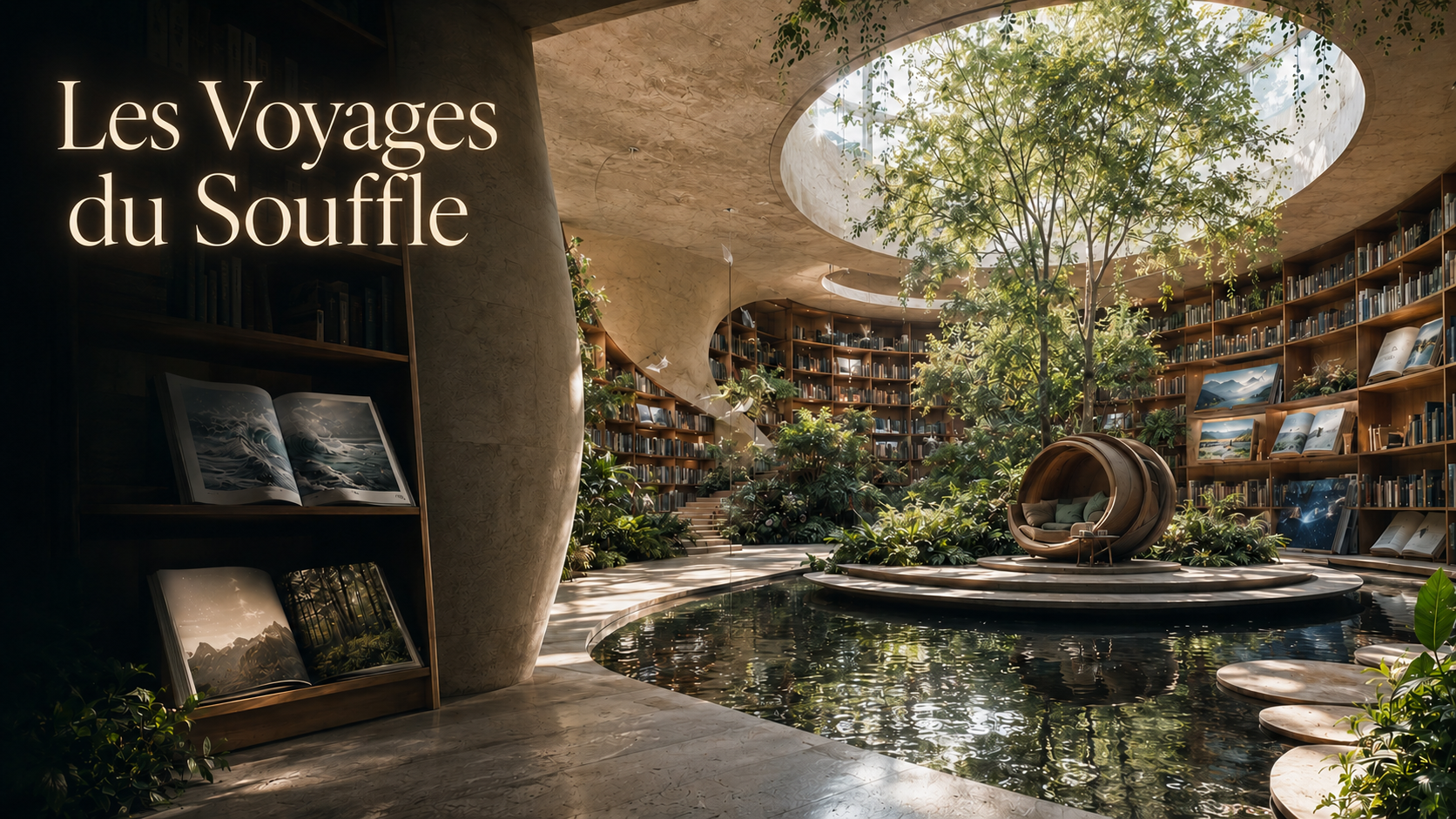 Les Voyages du Souffle, une bibliothèque-jardin conçue comme un refuge de respiration
